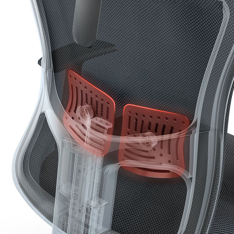 Modern Fixed Arms Bure stoel Verstelbare stoel Hoogte Zwarte bureaustoel met wielen