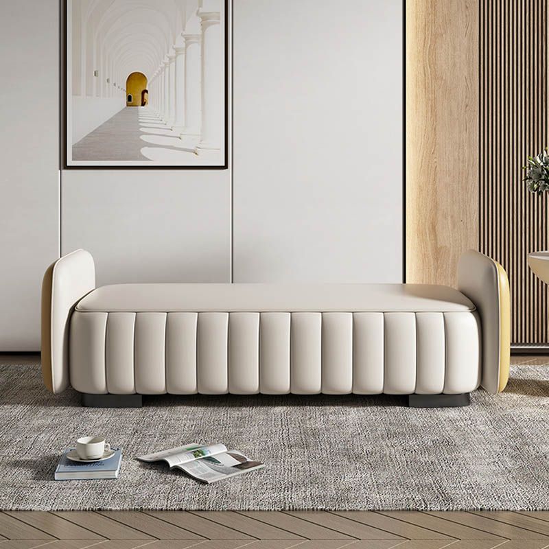 Bedroom Bench Modern Seating Bench with Upholstered , 19.5-inch Width Clearhalo 'Benches' 'Chairs & Seating' 'furn' 'furn_benches' 'Furniture' 'Living Room Furniture' 1200x1200_5ee0b014-2408-4679-bf44-6a3ddd6065da