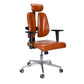 Silla de escritorio moderna Silla ejecutiva de cuero Silla con respaldo alto en marrón