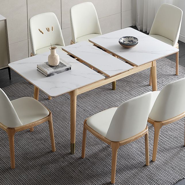 Stone 4-foot Dinette Table Traditional Luxury Extendable Dining Table for Home Clearhalo ' dining_table' 'Dining Tables & Seating' 'Dining Tables' 'furn' 'furn_dining_table' 'Furniture' 'furniture_dining_table' 'Kitchen & Dining Furniture' 'kitchen&dining_furn' 'kitchen' 'kitchen_dining_table' 1200x1200_5ee3e859-ff5d-432f-8860-78abf3fa862e