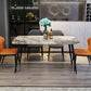 Rectangle Stone Top Dining Table Contemporary Dining Table with 4 Legs in Black Clearhalo 'Dining Tables & Seating' 'Dining Tables' 'dining_table' 'furn' 'furn_dining_table' 'Furniture' 'furniture_dining_table' 'Kitchen & Dining Furniture' 1200x1200_5ee5d672-af59-4d5d-aa78-936b8729a38f