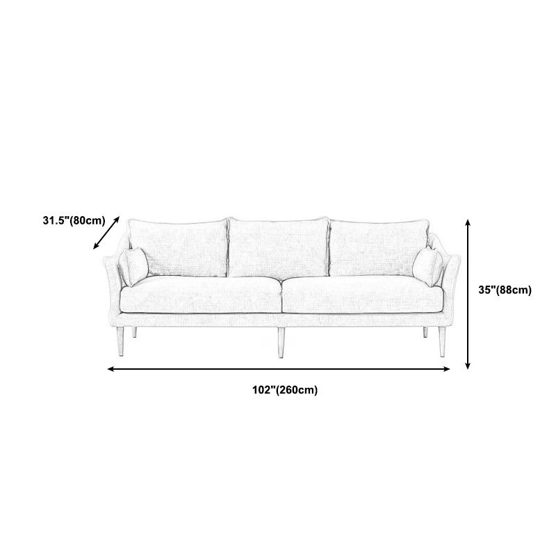 Standard Cushions Settee Furniture Modern Square Arm Loveseat in Grey Clearhalo 'furn' 'furn_sofas' 'Furniture' 'furniture_sofas' 'kitchen' 'kitchen_sofas' 'Living Room Furniture' 'Sofa' 'sofas' 1200x1200_5ee61630-e4fb-4a01-afb7-03aba3247713