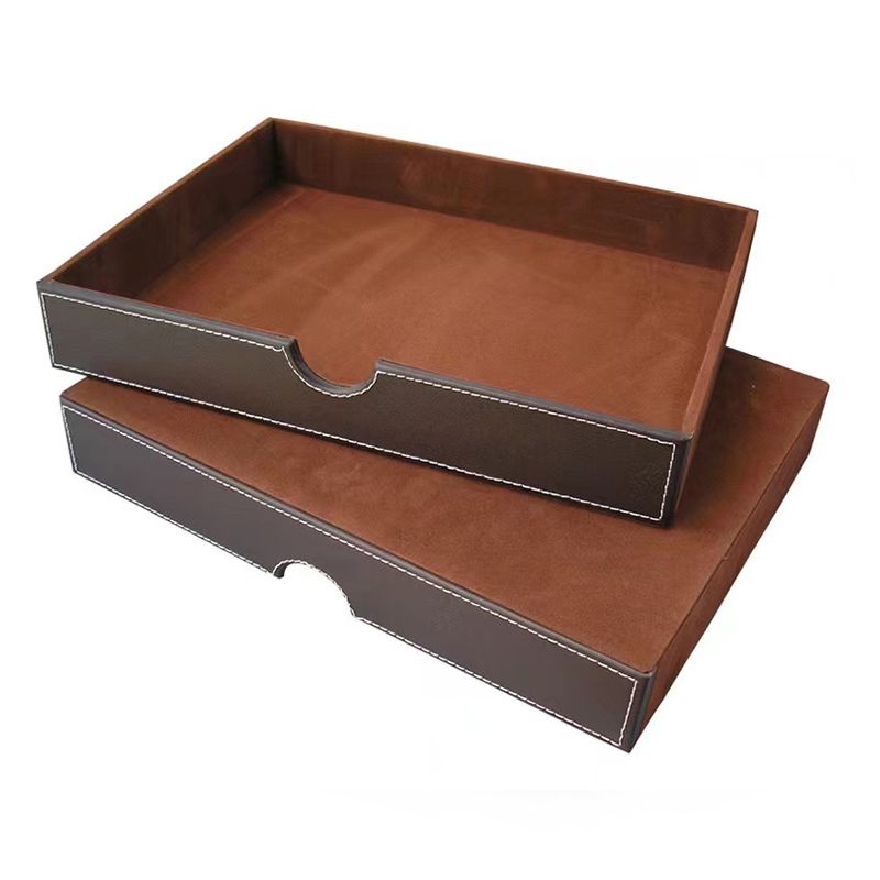 Mid-Century Modern File Cabinets Solid Wood Frame PU Leather Horizontal File Cabinet Clearhalo 'Filing Cabinets' 'filling_cabinets' 'furn' 'furn_filling_cabinets' 'Furniture' 'Office Furniture' 1200x1200_5ee76868-2e73-4908-90f3-c57d4b5661a8