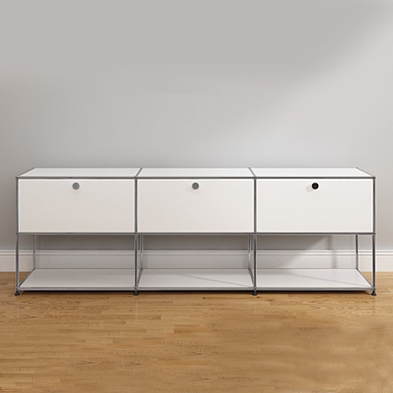 Modern Rectangle Storage Server Metal Sideboard for Dining Room Clearhalo 'buffet_sideboard' 'Buffets & Sideboards' 'furn' 'furn_buffet_sideboard' 'Furniture' 'Kitchen & Dining Furniture' 1200x1200_5eeb8011-5c98-4006-bfbe-752d45976a66