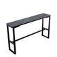 Nordic Rectangle Bar Table 42-inch Height Iron Pedestal Bistro Table Clearhalo 'Bar Furniture' 'Bar Tables' 'bar_tables' 'furn' 'furn_bar_tables' 'Furniture' 'furniture_bar_tables' 'Kitchen & Dining Furniture' 1200x1200_5eecade4-5ea0-427e-b94a-c8ee229658ee