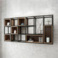 Industrial Style Bookcase Wall Mounted Bookshelf for Office and Study Room Clearhalo 'Bookcases' 'furn' 'furn_bookcases' 'Furniture' 'Office Furniture' 1200x1200_5eed6d70-80fe-4438-bbce-047932f0f68c