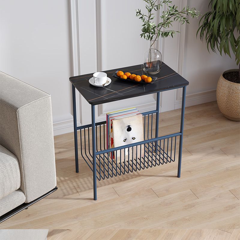 Mid-Century 21.7" Tall 4 Legs End Table Rectangular Side Table Clearhalo 'Coffee & Accent Tables' 'End & Side Tables' 'end_side_tables' 'furn' 'furn_end_side_tables' 'Furniture' 'Living Room Furniture' 1200x1200_5eef5626-0f32-49df-bf40-18da8a7d3e04