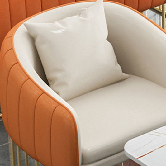 Faux lederen smoking tuxedo -armbekledingbestendige bank voor woonkamer