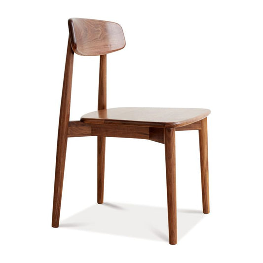 Innen zeitgenössische massive Holz offener armloser Essneitenstuhl