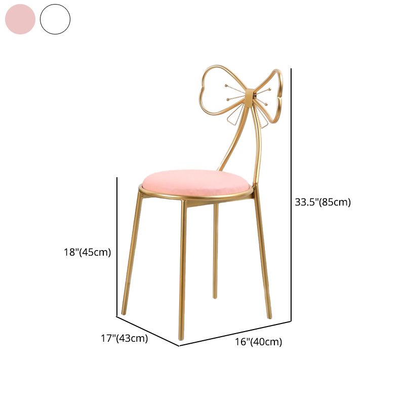 Glam Style Dining Room Chair Upholstered Dining Chair for Home Clearhalo 'Dining Chairs' 'Dining Tables & Seating' 'dining_chair' 'furn' 'furn_dining_chair' 'Furniture' 'furniture_dining_chair' 'Kitchen & Dining Furniture' 1200x1200_5ef199fa-916e-4a88-abab-d765693639cd