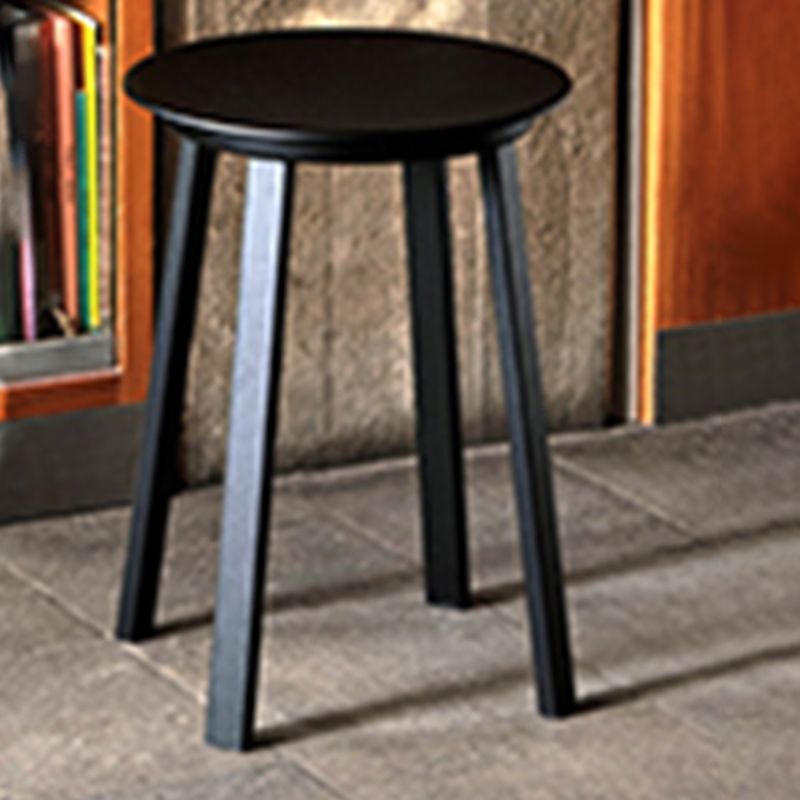 Contemporary Backless Barstool Round Seat Armless Bar Stools with 4 Metal Legs Clearhalo 'Bar Furniture' 'Bar Stools' 'bar_stools' 'furn' 'furn_bar_stools' 'Furniture' 'Kitchen & Dining Furniture' 1200x1200_5ef24be9-5b83-4542-8610-1b6dee7be71a