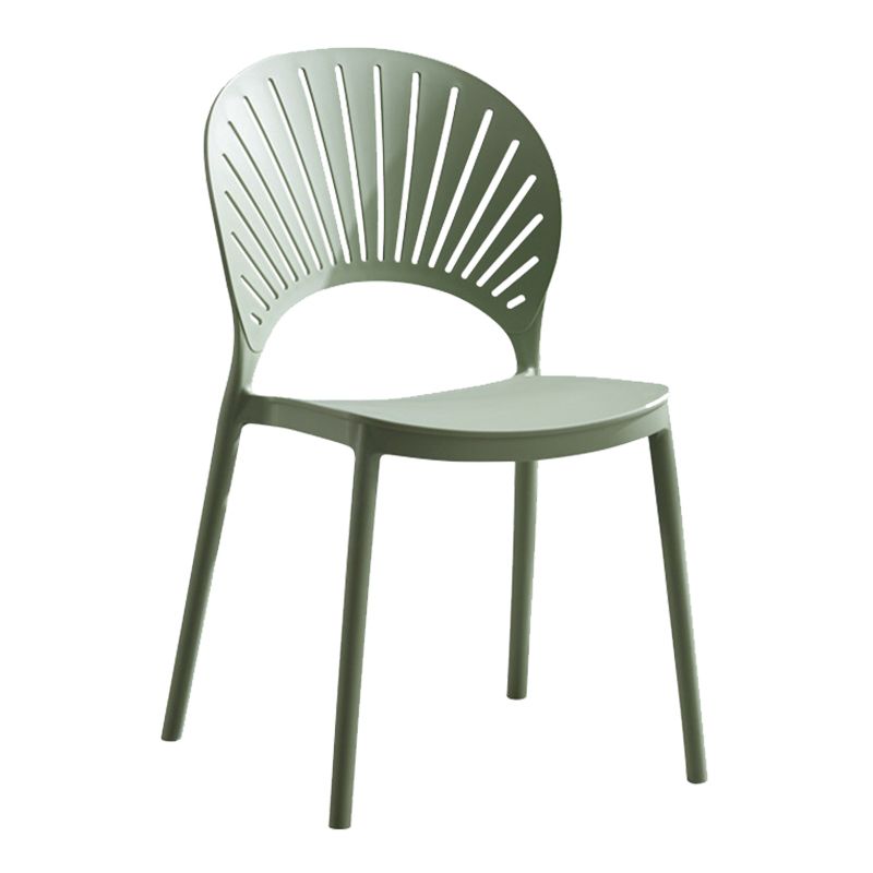 Plastic Scandinavian Dining Room Chair Kitchen Open Back Side Chair Clearhalo ' kitchen&dining_furn' 'Dining Chairs' 'Dining Tables & Seating' 'dining_chair' 'furn' 'furn_dining_chair' 'Furniture' 'furniture_dining_chair' 'Kitchen & Dining Furniture' 'kitchen' 1200x1200_5ef6ea30-d9da-47f7-99c1-a52470274a2e