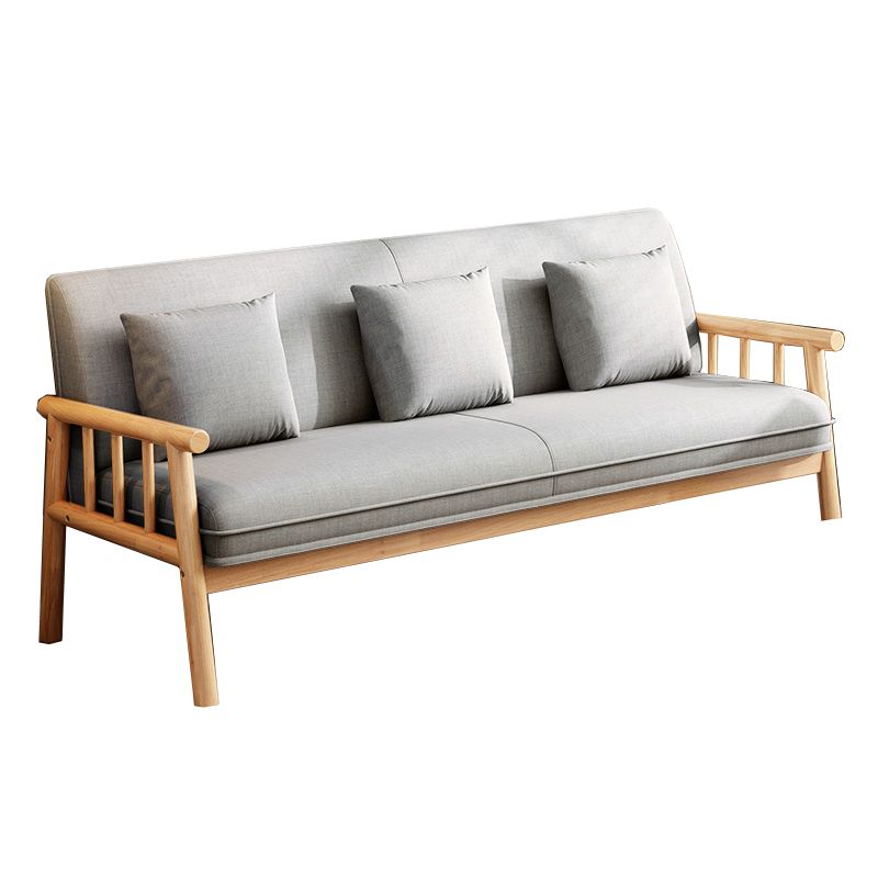 リネンモダンタイトバックソファ24 "w四角いアームソファリビングルーム