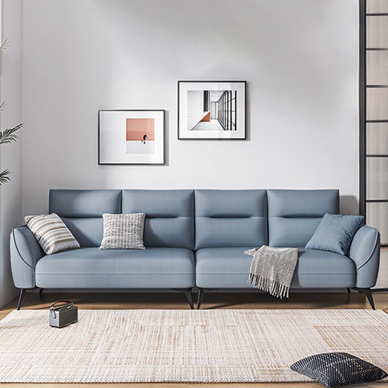 Contemporary Glam Faux Leather Sofa with Storage, Square Arm for Living Room Clearhalo 'furn' 'furn_sofas' 'Furniture' 'Living Room Furniture' 'Sofa' 'sofas' 1200x1200_5efa2734-ee0b-42ac-aed5-4e780c5dcaee