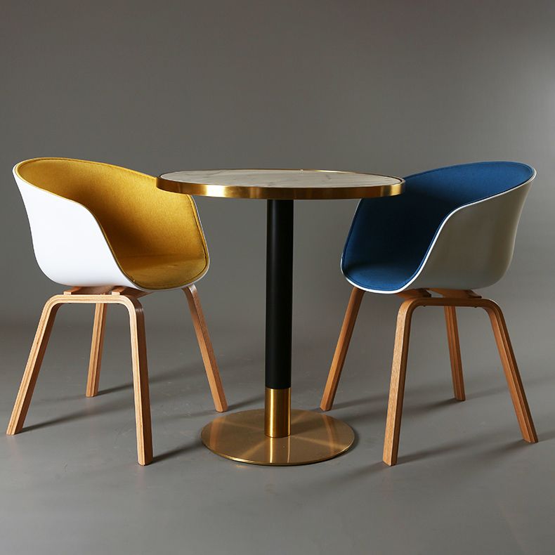 Contemporary Style Dining Room Chairs Kitchen Arm Chair with Wooden Legs Clearhalo ' kitchen&dining_furn' 'Dining Chairs' 'Dining Tables & Seating' 'dining_chair' 'furn' 'furn_dining_chair' 'Furniture' 'furniture_dining_chair' 'Kitchen & Dining Furniture' 'kitchen' 1200x1200_5efa6f55-78a1-49f0-b5a4-d889c3003ec8