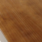 Solid Wood Top Dining Table Rectangle Pine Wood Table with Sled Base in Black