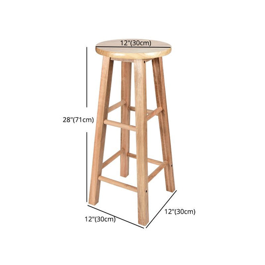 Modern Armless Backless Counter Stool Oak Wood Kitchen Bar Stool with Seat and Pedal Clearhalo 'Bar Furniture' 'Bar Stools' 'bar_stools' 'furn' 'furn_bar_stools' 'Furniture' 'furniture_bar_stools' 'Kitchen & Dining Furniture' 1200x1200_5efb264b-0372-4fe7-8abc-6a65b5a1c29d