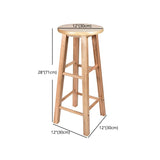 Modern Armless Backless Counter Stool Oak Wood Kitchen Bar Stool with Seat and Pedal Clearhalo 'Bar Furniture' 'Bar Stools' 'bar_stools' 'furn' 'furn_bar_stools' 'Furniture' 'furniture_bar_stools' 'Kitchen & Dining Furniture' 1200x1200_5efb264b-0372-4fe7-8abc-6a65b5a1c29d
