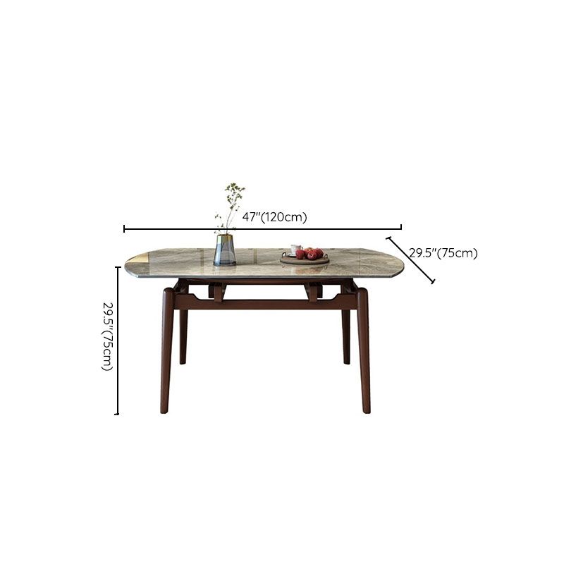 Table de salle à manger extensible en pierre frittée pour cuisine