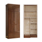 Contemporary Style Wardrobe Armoire Solid Wood Wardrobe Closet with Doors and Drawers Clearhalo 'Armoires & Wardrobes' 'armoires_wardrobes' 'Bedroom Furniture' 'furn' 'furn_armoires_wardrobes' 'Furniture' 1200x1200_5efef802-c07e-452d-93f8-e314ac7a5553