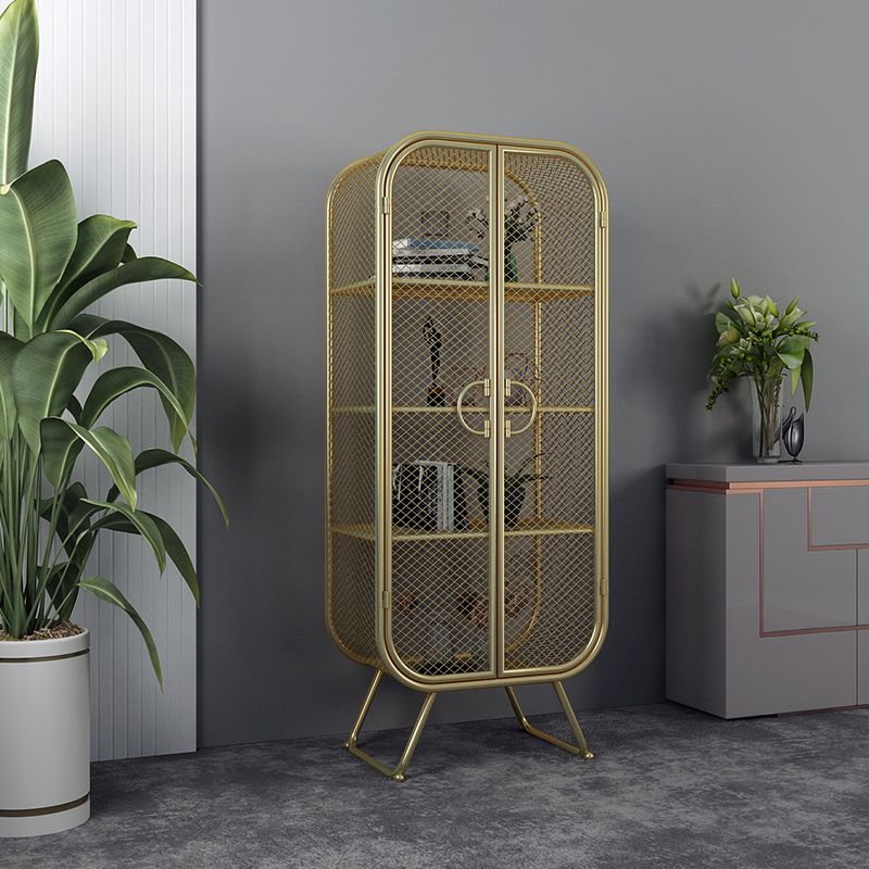 Scandinavian Vertical Standard Bookcase Iron Bookcase with Door Clearhalo 'Bookcases' 'furn' 'furn_bookcases' 'Furniture' 'furniture_bookcases' 'Office Furniture' 1200x1200_5f01b517-d908-4806-bcca-b83f4ba4bfa5