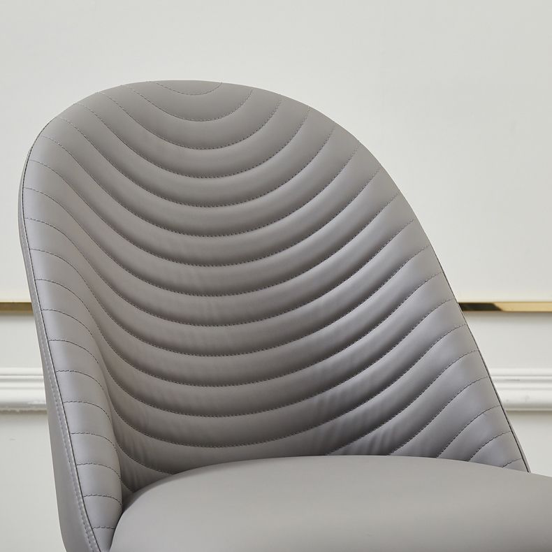 Contemporary Design Armless Solid Back Side Chairs Leather Dining Chairs for Home Clearhalo ' kitchen&dining_furn' 'Dining Chairs' 'Dining Tables & Seating' 'dining_chair' 'furn' 'furn_dining_chair' 'Furniture' 'furniture_dining_chair' 'Kitchen & Dining Furniture' 'kitchen' 1200x1200_5f0461c5-b676-486e-aad3-18f987edacb4