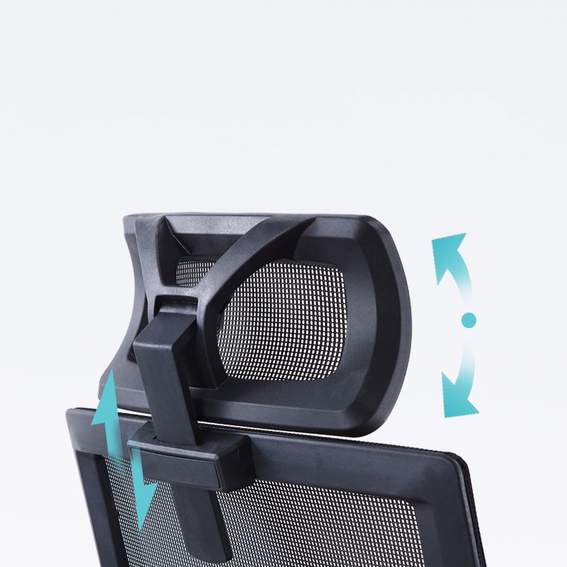 Modern Office Chair Fixed Arms Adjustable Seat Height Desk Chair with Wheels Clearhalo 'furn' 'furn_office_chair' 'Furniture' 'Office Chairs' 'Office Furniture' 'office_chair' 1200x1200_5f0582f7-ecbb-4211-9a37-ccf8d64423c6