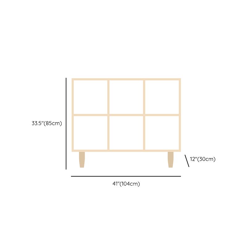 Natural Standard Bookshelf Wooden Contemporary Bookcase with Shelves Clearhalo 'Bookcases' 'furn' 'furn_bookcases' 'Furniture' 'Office Furniture' 1200x1200_5f060f14-74e2-4ace-a1ef-8712b029d36f