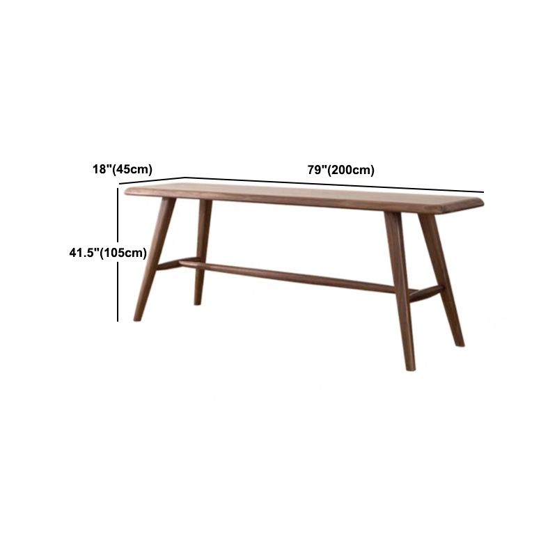 Luxury Rectangle Solid Wood Bar Table Set 1/3/4 Pieces Counter Table with Armless Stools