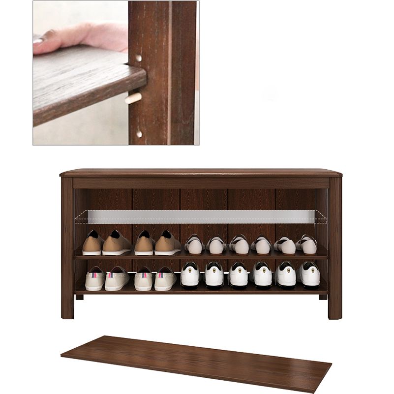 13.8" Wide Modern Entryway Bench Solid Wood Entryway Bench Seating Bench Clearhalo 'Benches' 'Chairs & Seating' 'furn' 'furn_benches' 'Furniture' 'Living Room Furniture' 1200x1200_5f0ad625-4d8c-40ec-90d8-93f46b18e6d8