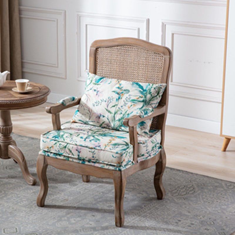 Farmhouse Bedroom Fabric Arm Chair Matte Finish Solid Back Dining Chair Clearhalo ' kitchen&dining_furn' 'Dining Chairs' 'Dining Tables & Seating' 'dining_chair' 'furn' 'furn_dining_chair' 'Furniture' 'furniture_dining_chair' 'Kitchen & Dining Furniture' 'kitchen' 1200x1200_5f0d94e5-1152-4bda-a631-269b48e430e3