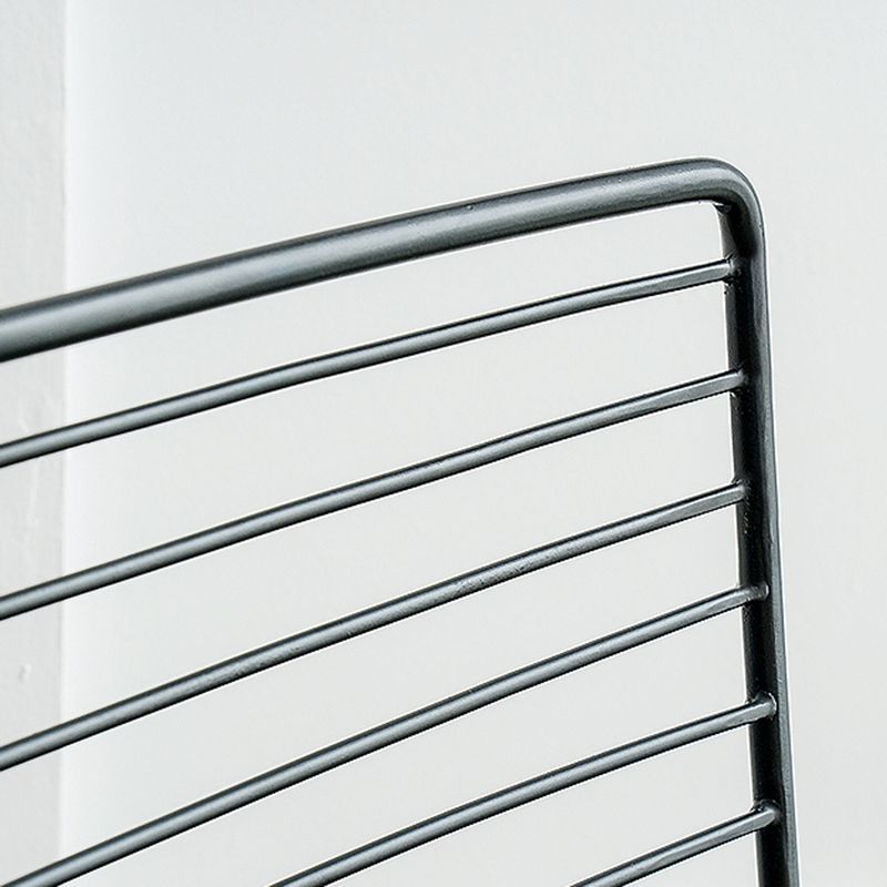 Industrial Metal Dining Room Chair Ladder Back Indoor Side Chair