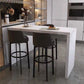 Glam Style Bar Table Faux Marble Rectangle Bar Dining Table for Living Room Clearhalo 'Bar Furniture' 'Bar Tables' 'bar_tables' 'furn' 'furn_bar_tables' 'Furniture' 'Kitchen & Dining Furniture' 1200x1200_5f124efa-5b2b-4478-8d8f-9ce167a041d7