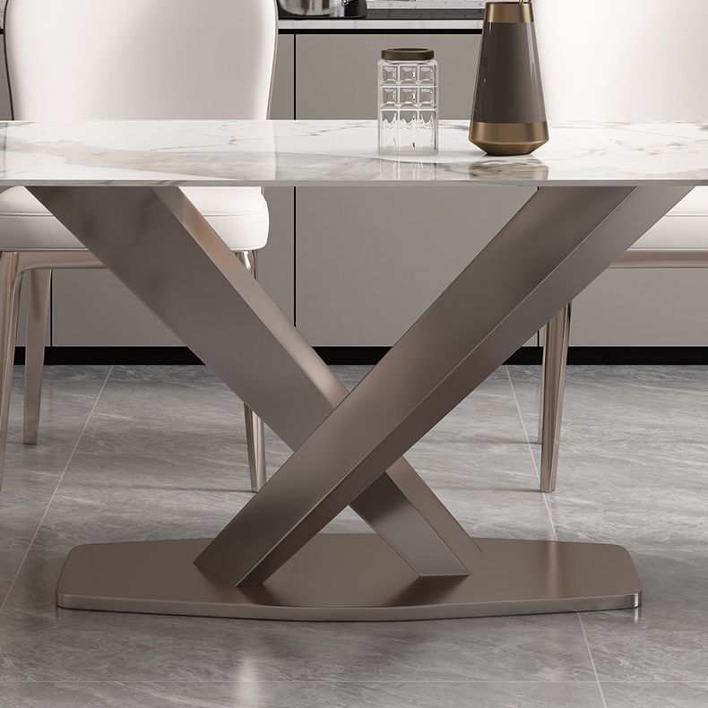 現代の長方形テーブルセット1/4/5/6/7ピースキッチン用ダイニングセット