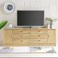 Stand de style Scandinave Stand Pine Wood Open Console TV de stockage fermé
