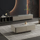 Contemporary Coffee Or End Table Marble with Storage Drawers Rectangle Clearhalo 'Coffee & Accent Tables' 'Coffee Tables' 'coffee_tables' 'furn' 'furn_coffee_tables' 'Furniture' 'Living Room Furniture' 1200x1200_5f15e031-27a0-4138-92c4-27409a4966c3