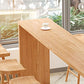 Modern Pine Wood Bar Dining Table Rectangle Indoor Bistro Table with Shelf Clearhalo 'Bar Furniture' 'Bar Tables' 'bar_tables' 'furn' 'furn_bar_tables' 'Furniture' 'furniture_bar_tables' 'Kitchen & Dining Furniture' 1200x1200_5f1663ed-9b3f-4186-bb48-b4e85dce7787