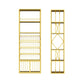 Glam Freestanding Wine Rack Bottle Metal Bottle Holder in Gold