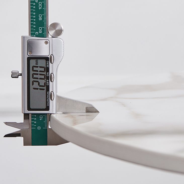 Round Shape Tulip Base Table Luxury White Tone Fixed Table with Sintered Stone Clearhalo ' dining_table' 'Dining Tables & Seating' 'Dining Tables' 'furn' 'furn_dining_table' 'Furniture' 'furniture_dining_table' 'Kitchen & Dining Furniture' 'kitchen&dining_furn' 'kitchen' 'kitchen_dining_table' 1200x1200_5f19602f-bd5a-497e-8007-3e92ea37b101