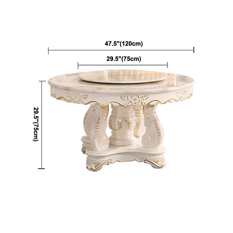 Solid Wood Victorian Round Table Marble Table with Pedestal Base Clearhalo ' dining_table' 'Dining Tables & Seating' 'Dining Tables' 'furn' 'furn_dining_table' 'Furniture' 'furniture_dining_table' 'Kitchen & Dining Furniture' 'kitchen&dining_furn' 'kitchen' 'kitchen_dining_table' 1200x1200_5f1974ff-a983-4388-8fcb-e7cd04449f00