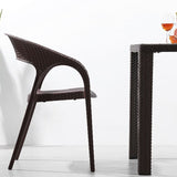 Open Back Armchair Plastic Scandinavian Kitchen Dining Room Chair