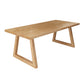 Modern Kitchen Solid Wood Dining Table Rectangle Shape Dining Table with Double Pedestal Clearhalo ' dining_table' 'Dining Tables & Seating' 'Dining Tables' 'Furniture' 'furniture_dining_table' 'Kitchen & Dining Furniture' 'kitchen&dining_furn' 'kitchen' 'kitchen_dining_table' 1200x1200_5f1a2ab9-4309-48b6-a2bb-34ec8c8e1782