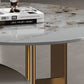 Modern Round Slate Cocktail Table Stainless Steel Pedestal Coffee Table Clearhalo 'Coffee & Accent Tables' 'Coffee Tables' 'coffee_tables' 'furn' 'furn_coffee_tables' 'Furniture' 'Living Room Furniture' 1200x1200_5f1a5f6d-e8e4-4fd1-aaf0-38baf1817ca8