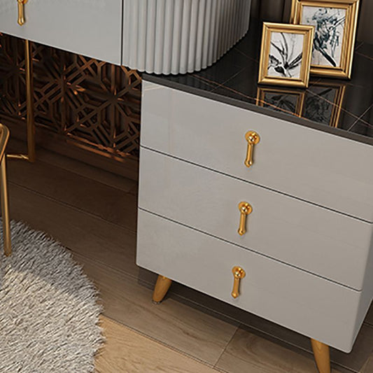 Removable Makeup Counter Lights Vanity Dressing Table with Drawer