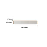 Holz -TV -Ständer geschlossener Speicher -TV -Konsole mit 3 /4 -Schubladen, 16 "D x 10" H