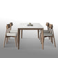1/3/4/5 Pieces Ash Wood Dining Table Set with White Sintered Stone Top Modern Dinette Set Clearhalo 'Dining Room Sets' 'Dining Tables & Seating' 'dining_room_set' 'furn' 'furn_dining_room_set' 'Furniture' 'furniture_dining_room_set' 'Kitchen & Dining Furniture' 'kitchen&dining_furn' 'kitchen' 1200x1200_5f1d25a7-f594-4ca4-bc75-275943e3c826
