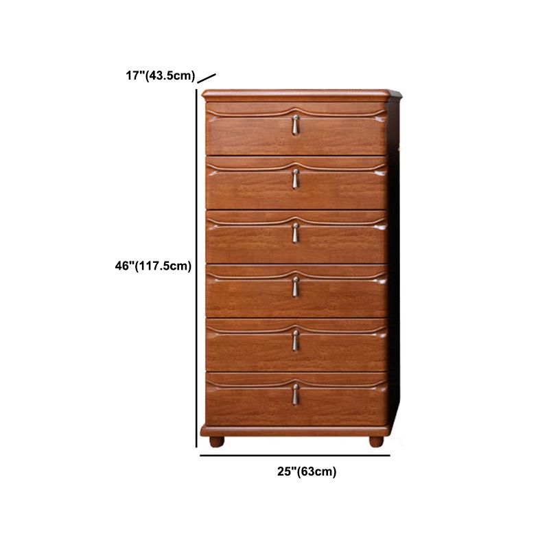 Cabinet d'accent en bois moderne du milieu du siècle avec tiroir de 17,12 "de large armoire marron de large