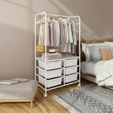 Scaffali contemporanei Dettaglio ganci per rivestimento metallico con spazio