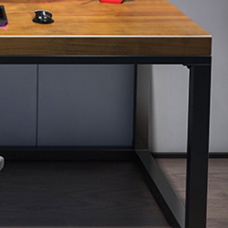 Home Solid Wood Rectangular Escritura de escritorio industrial de juegos industriales