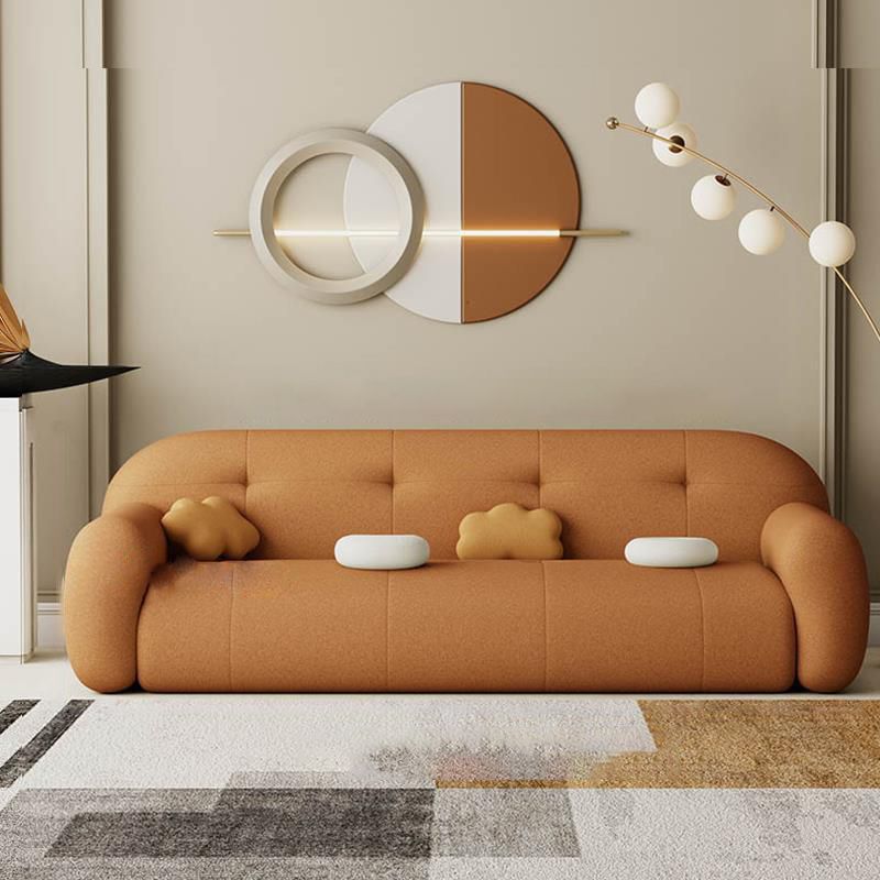 Modern Solid Color Settee Stationary Leather Sofa for Living Room Clearhalo 'furn' 'furn_sofas' 'Furniture' 'Living Room Furniture' 'Sofa' 'sofas' 1200x1200_5f247571-5ea5-440f-b117-ea8661f5e27e